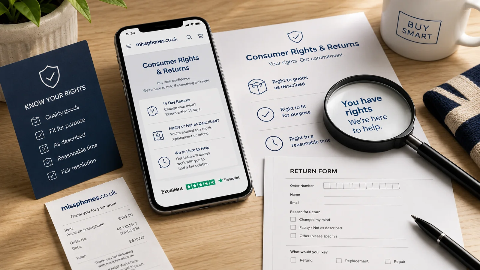 What Does a Phone Warranty Cover? — editorial illustration